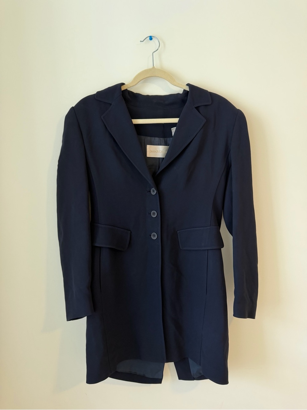 Dana Buchman Black Tailored Blazer Coat